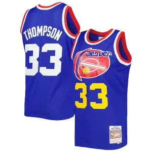 Raffinato David Thompson Denver Nuggets Hardwood Classics 1975/76 Swingman Jersey Royal  per la Gara Importante