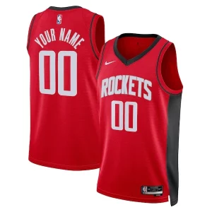 Magnifico Moderno Houston Rockets Nike Unisex Swingman Custom Jersey Red Icon Edition  per la Gara Importante