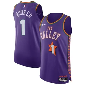 Duraturo Devin Booker Phoenix Suns Nike 2024/25 Authentic Player Jersey City Edition Purple  per la Gara Importante