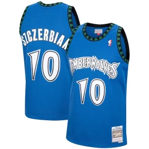Meraviglioso Delizioso Comodo Wally Szczerbiak Minnesota Timberwolves 2001/02 Hardwood Classics Swingman Jersey Blue  per la Gara Importante