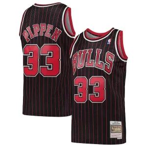 Fascinante Scottie Pippen Chicago Bulls Hardwood Classics Swingman Jersey Black  per la Gara Importante