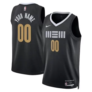 Raffinato Memphis Grizzlies Nike Unisex 2023/24 Custom Swingman Jersey Black City Edition  per la Gara Importante