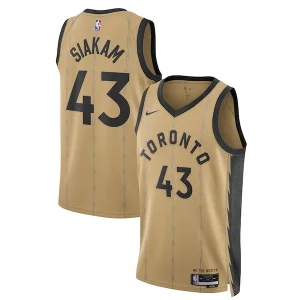 Versatile Eccezionale Pascal Siakam Toronto Raptors Nike Unisex 2023/24 Swingman Jersey Gold City Edition  per la Gara Importante