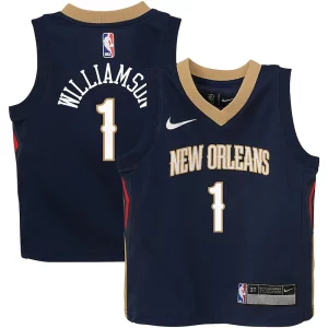 Incantevole Bellissimo Zion Williamson New Orleans Pelicans Nike Toddler Swingman Player Jersey Icon Edition Navy  per la Gara Importante