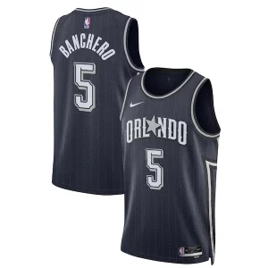 Eccezionale Gorgeous Paolo Banchero Orlando Magic Nike Unisex 2023/24 Swingman Jersey Navy City Edition  per la Gara Importante