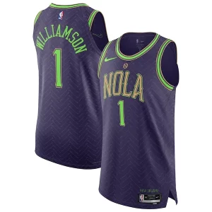 Ottimo Zion Williamson New Orleans Pelicans Nike 2024/25 Authentic Player Jersey City Edition Purple  per la Gara Importante