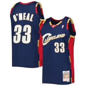 Versatile Fascinante Magnifico Shaquille O'Neal Cleveland Cavaliers Hardwood Classics 2009/10 Jersey Navy  per la Gara Importante