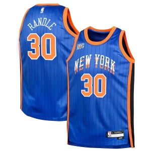 Sofisticato Julius Randle New York Knicks Nike Youth Swingman Replica Jersey City Edition Blue  per la Gara Importante