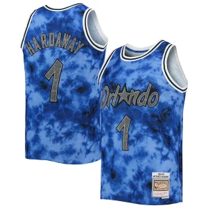 Sofisticato Elegante Penny Hardaway Orlando Magic 1994/95 Galaxy Swingman Jersey Blue  per la Gara Importante