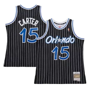 Carino Accattivante Versatile Vince Carter Orlando Magic 2009/10 Hardwood Classics Swingman Jersey Black  per la Gara Importante