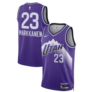 Attraente Duraturo Raffinato Lauri Markkanen Utah Jazz Nike Unisex 2023/24 Swingman Jersey Purple City Edition  per la Gara Importante