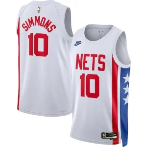 Accattivante Incantevole Ben Simmons Brooklyn Nets Nike Swingman Jersey Classic Edition White  per la Gara Importante