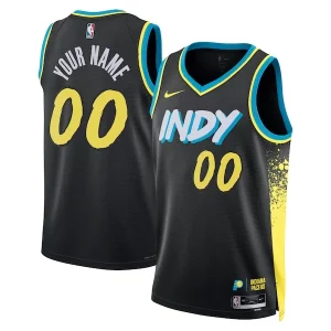 Comodo Indiana Pacers Nike Unisex 2023/24 Custom Swingman Jersey Black City Edition  per la Gara Importante