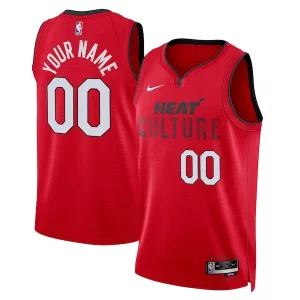 Stupendo Trendy Miami Heat Nike Unisex 2024/25 Custom Swingman Jersey City Edition Red  per la Gara Importante
