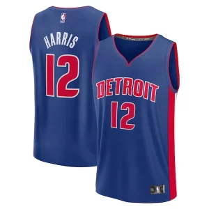 Meraviglioso Tobias Harris Detroit Pistons Fast Break Replica Player Jersey Icon Edition Blue  per la Gara Importante