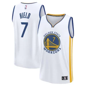Resistente Pratico Buddy Hield Golden State Warriors Fast Break Replica Player Jersey Association Edition White  per la Gara Importante