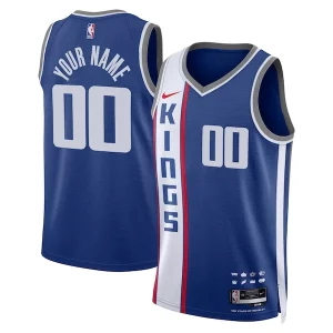 Bellissimo Versatile Duraturo Sacramento Kings Nike Unisex 2023/24 Custom Swingman Jersey Blue City Edition  per la Gara Importante