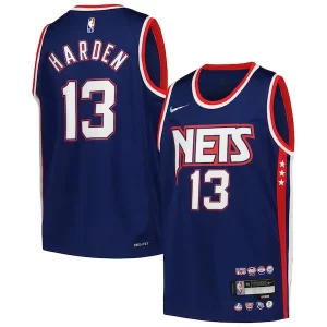 Pratico Duraturo Gorgeous James Harden Brooklyn Nets Nike Youth Swingman Jersey City Edition Navy  per la Gara Importante