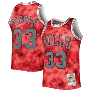 Stupendo Fascinante Attraente Scottie Pippen Chicago Bulls 1997/98 Galaxy Swingman Jersey Red  per la Gara Importante