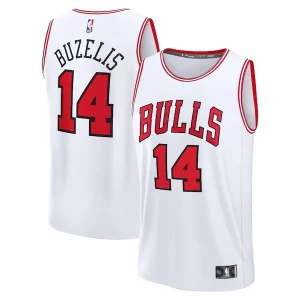 Resistente Matas Buzelis Chicago Bulls Fast Break Replica Player Jersey Association Edition White  per la Gara Importante