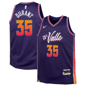Lussuoso Bellissimo Sofisticato Kevin Durant Phoenix Suns Nike Youth Swingman Replica Jersey City Edition Purple  per la Gara Importante