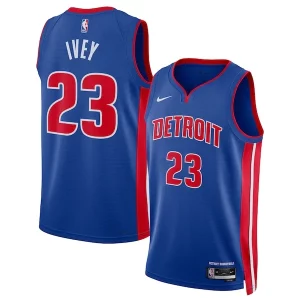 Versatile Jaden Ivey Detroit Pistons Nike Unisex 2022 NBA Draft First Round Pick Swingman Jersey Icon Edition Blue  per la Gara Importante