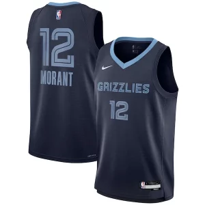Resistente Ja Morant Memphis Grizzlies Nike Youth Swingman Jersey Icon Edition Navy  per la Gara Importante