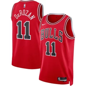Prestigioso Bellissimo DeMar DeRozan Chicago Bulls Nike Unisex Swingman Jersey Icon Edition Red/White  per la Gara Importante