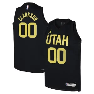 Cool Prestigioso Bellissimo Jordan Clarkson Utah Jazz Jordan Brand Youth Swingman Jersey Statement Edition Black  per la Gara Importante