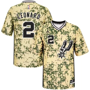 Pratico Kawhi Leonard San Antonio Spurs adidas Pride Replica Jersey Camo  per la Gara Importante