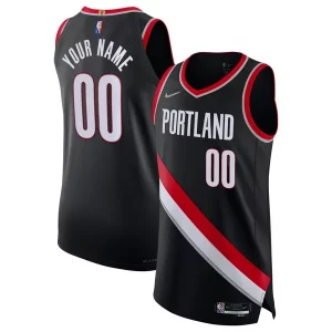 Carino Splendido Portland Trail Blazers Nike 2021/22 Diamond Authentic Custom Jersey Icon Edition Black  per la Gara Importante
