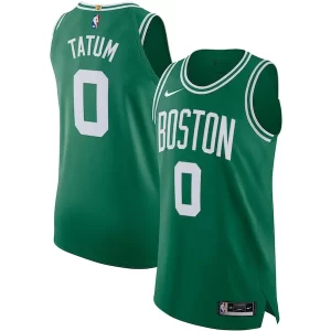 Resistente Jayson Tatum Boston Celtics Nike Authentic Jersey Association Edition Kelly Green  per la Gara Importante
