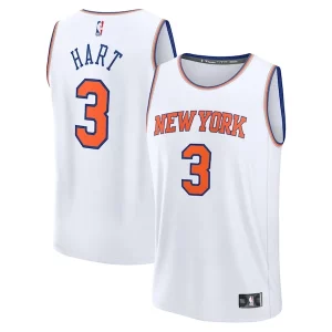 Delizioso Fascinante Josh Hart New York Knicks Fast Break Replica Player Jersey Association Edition White  per la Gara Importante
