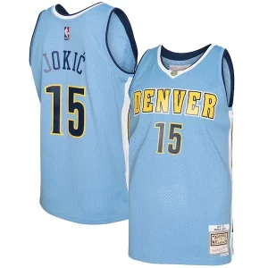 Prestigioso Cool Attraente Nikola Jokic Denver Nuggets 2016/17 Swingman Jersey Light Blue  per la Gara Importante