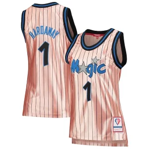 Splendido Classico Fascinante Penny Hardaway Orlando Magic Women's 75th Anniversary Rose Gold 1993 Swingman Jersey Pink  per la Gara Importante