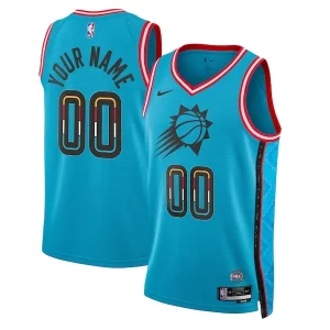 Versatile Phoenix Suns Nike Unisex 2022/23 Swingman Custom Jersey City Edition Turquoise  per la Gara Importante