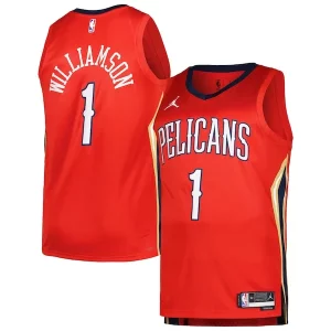 Ottimo Delizioso Classico Zion Williamson New Orleans Pelicans Jordan Brand Swingman Player Jersey Statement Edition Red  per la Gara Importante