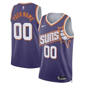 Incantevole Prestigioso Phoenix Suns Nike Unisex Swingman Custom Jersey Purple Icon Edition  per la Gara Importante