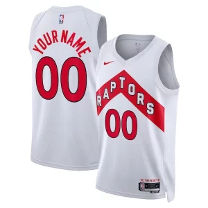 Fantastico Incantevole Attraente Toronto Raptors Nike Unisex Swingman Custom Jersey White Association Edition  per la Gara Importante