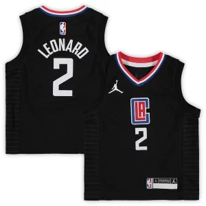 Fantastico Delizioso Comodo Kawhi Leonard LA Clippers Jordan Brand Preschool 2020/21 Fast Break Replica Jersey Statement Edition Black  per la Gara Importante