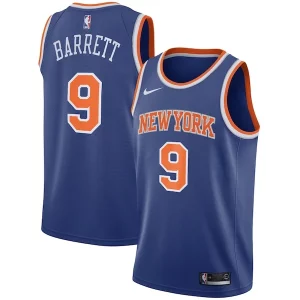 Accattivante Gorgeous Fascinante RJ Barrett New York Knicks Nike Swingman Jersey Blue Icon Edition  per la Gara Importante