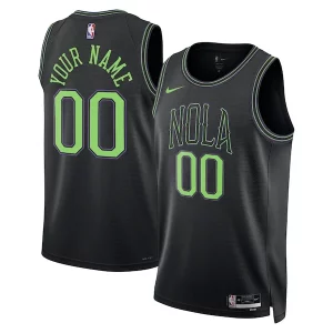 Resistente New Orleans Pelicans Nike Unisex 2023/24 Custom Swingman Jersey Black City Edition  per la Gara Importante