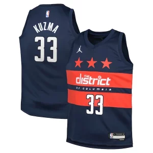 Moderno Kyle Kuzma Washington Wizards Jordan Brand Youth Swingman Jersey Statement Edition Navy  per la Gara Importante