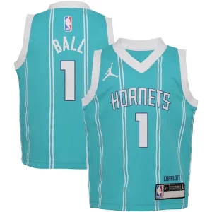 Eccezionale Meraviglioso Classico LaMelo Ball Charlotte Hornets Jordan Brand Toddler Swingman Player Jersey Icon Edition Teal  per la Gara Importante