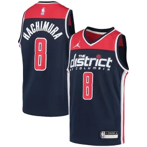 Resistente Comodo Rui Hachimura Washington Wizards Jordan Brand Youth 2020/21 Swingman Player Jersey Statement Edition Navy  per la Gara Importante