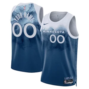 Ottimo Duraturo Pratico Minnesota Timberwolves Nike Unisex 2023/24 Custom Swingman Jersey Blue City Edition  per la Gara Importante