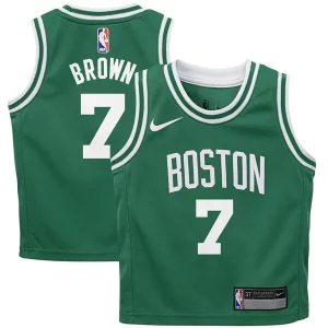 Magnifico Jaylen Brown Boston Celtics Nike Preschool Swingman Player Jersey Icon Edition Kelly Green  per la Gara Importante