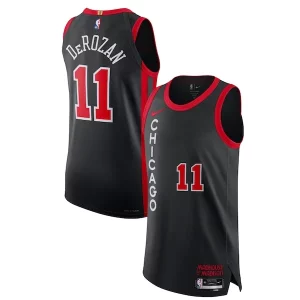 Lussuoso Gorgeous Resistente Nike DeMar DeRozan Chicago Bulls Authentic Jersey City Edition Black  per la Gara Importante