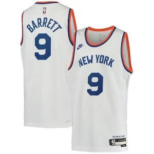 Ottimo RJ Barrett New York Knicks Nike Youth 2021/22 Swingman Player Jersey Classic Edition White  per la Gara Importante