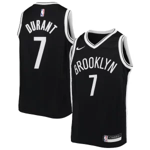 Magnifico Elegante Kevin Durant Brooklyn Nets Nike Youth Swingman Jersey Icon Edition Black  per la Gara Importante